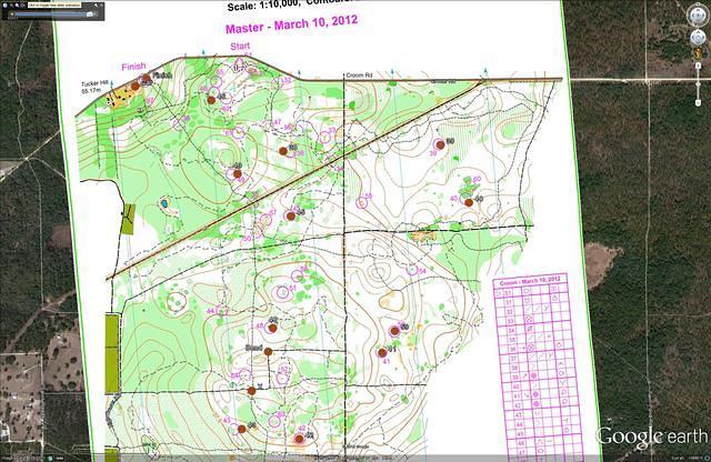 Master Map 10 Mar 2012 with some GPS Waypoints